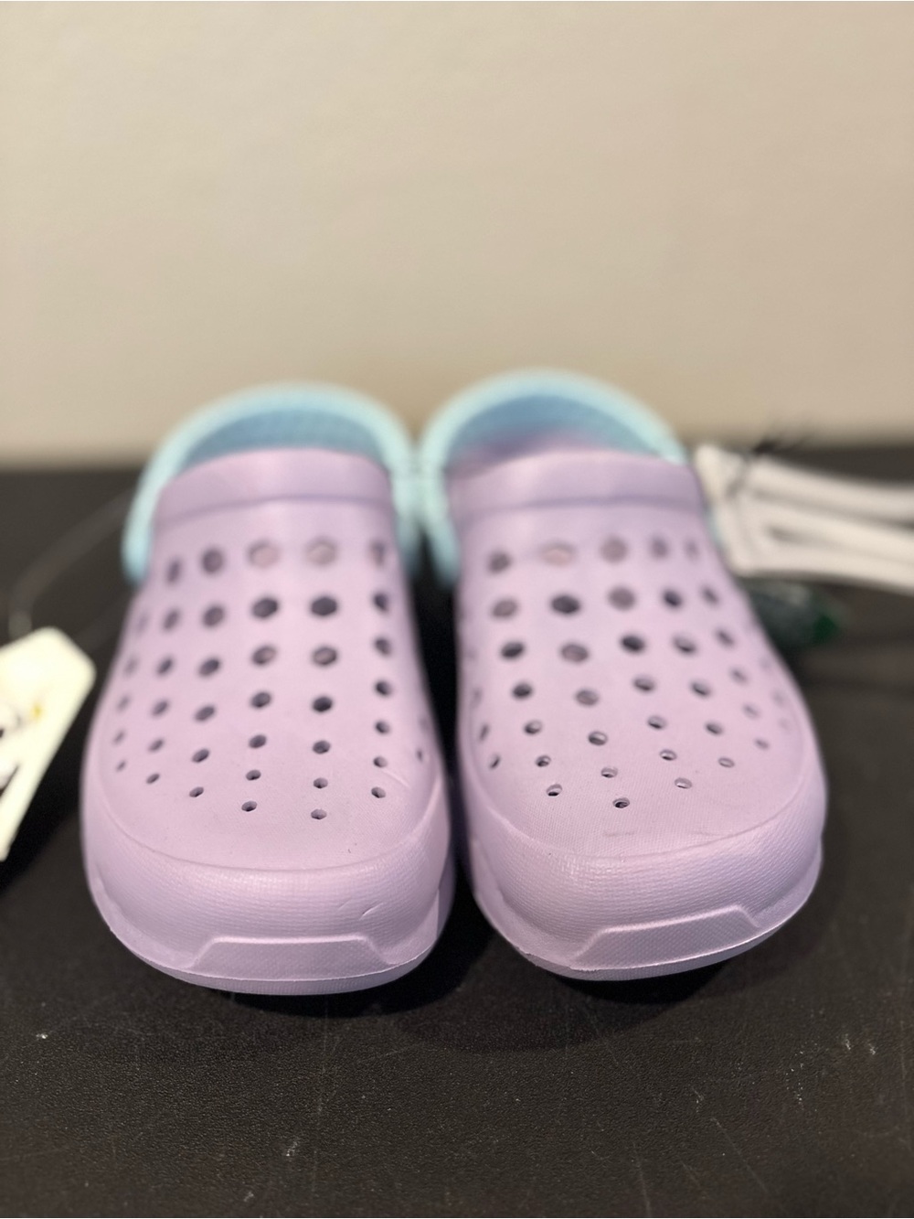 NEW Joybees Big Kids Dylan Slip-On Clogs Crocs EVA Sky Blue/Lilac Purple Sz 2 - Picture 3 of 6